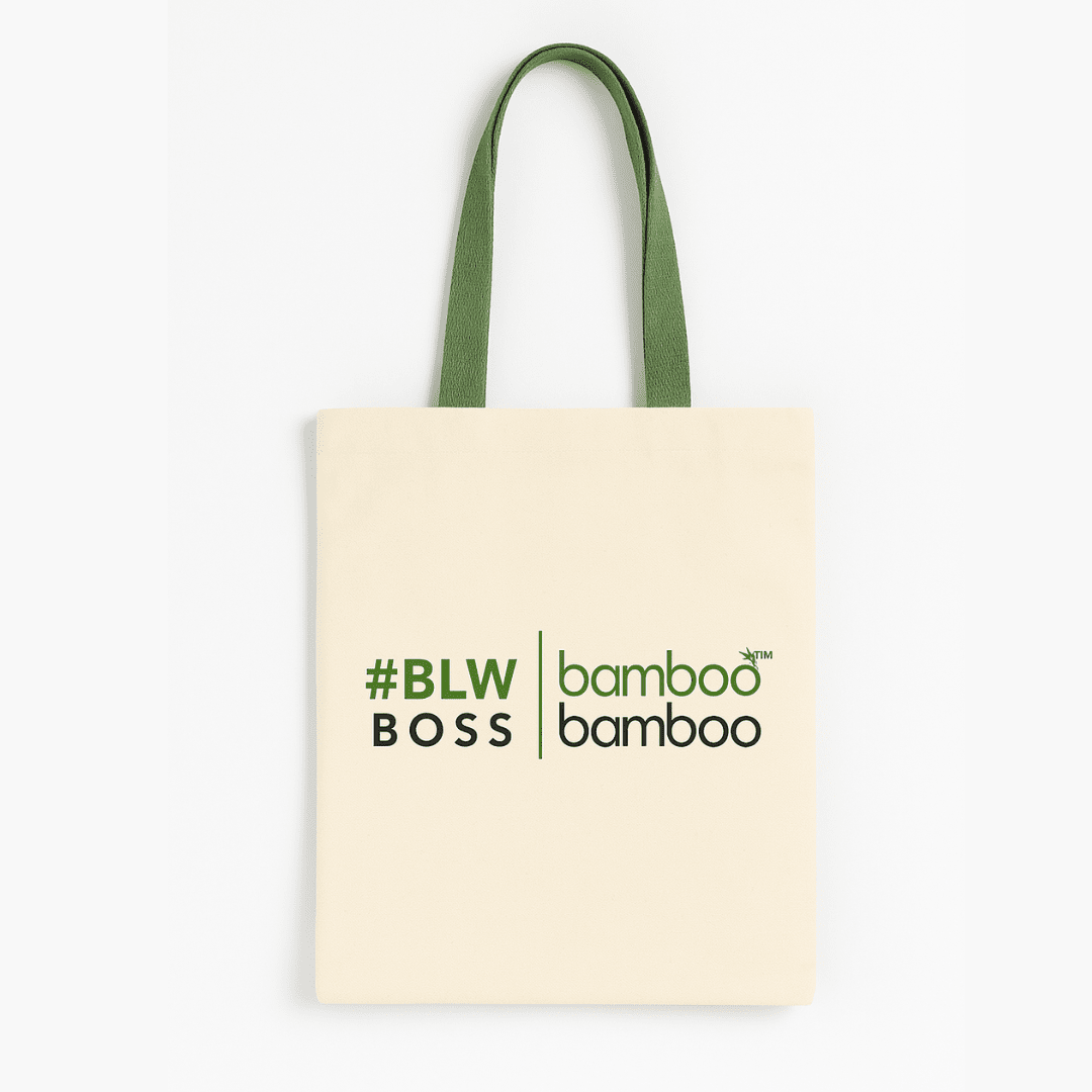 BLW BOSS Eco Tote Bag – Reusable Natural Cotton Shopper Accessory bamboo bamboo