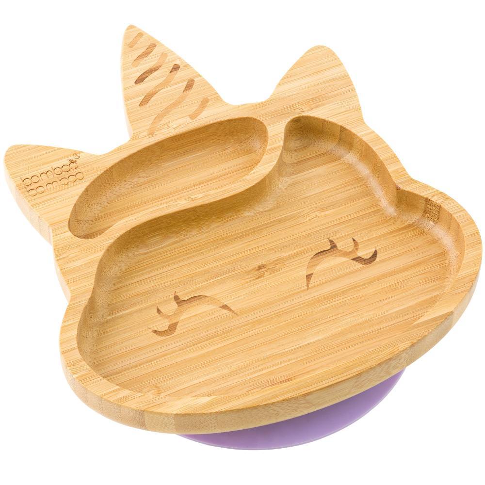 Unicorn Plate and Bowl Bundle Gift Set bamboo bamboo