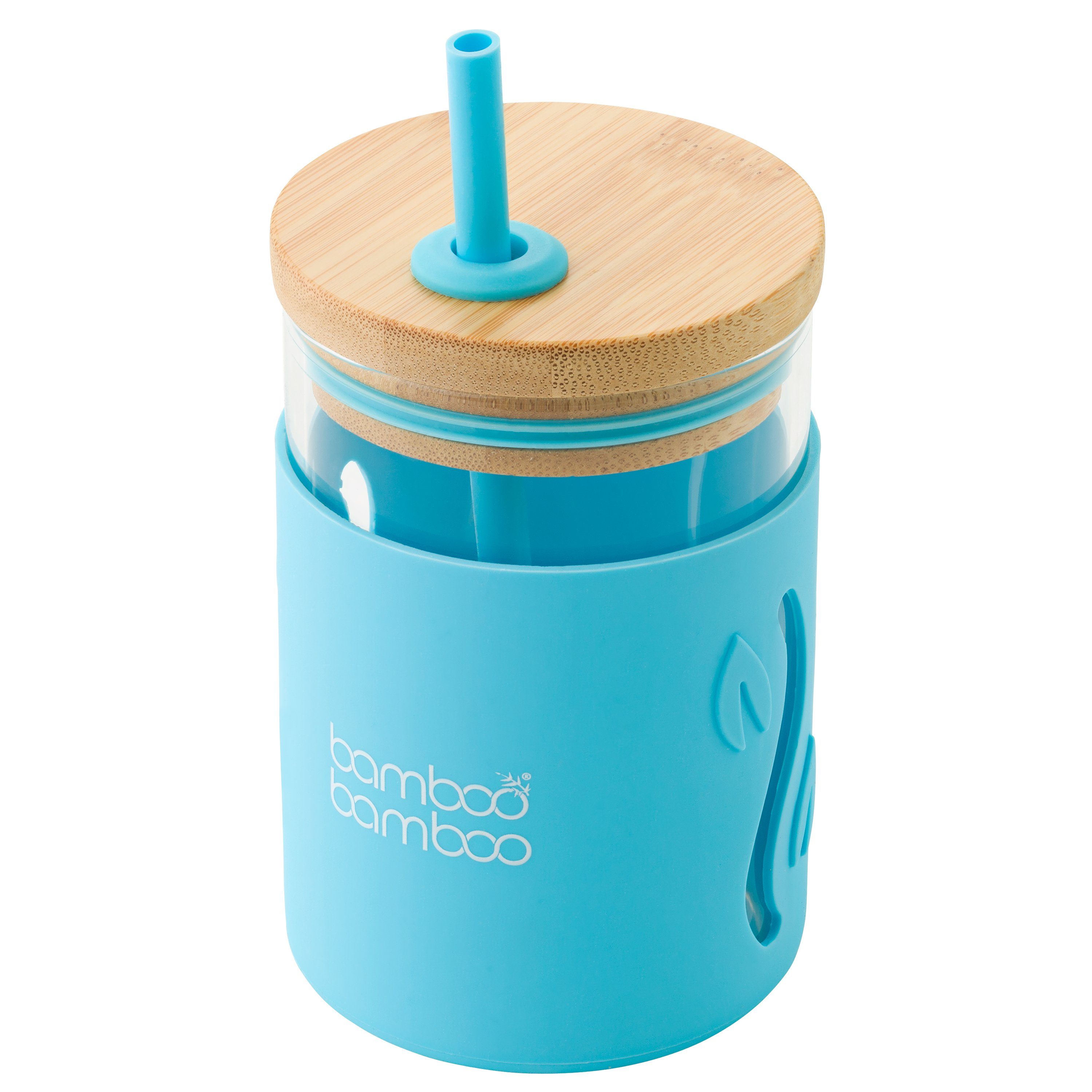 bb Toddler Jar with Straw bamboo bamboo Blue