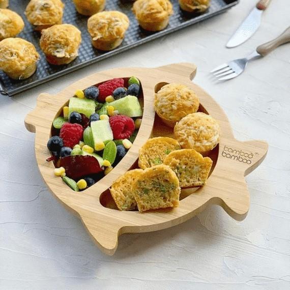 Bamboo Little Fish Suction Plate Baby Product bamboo bamboo