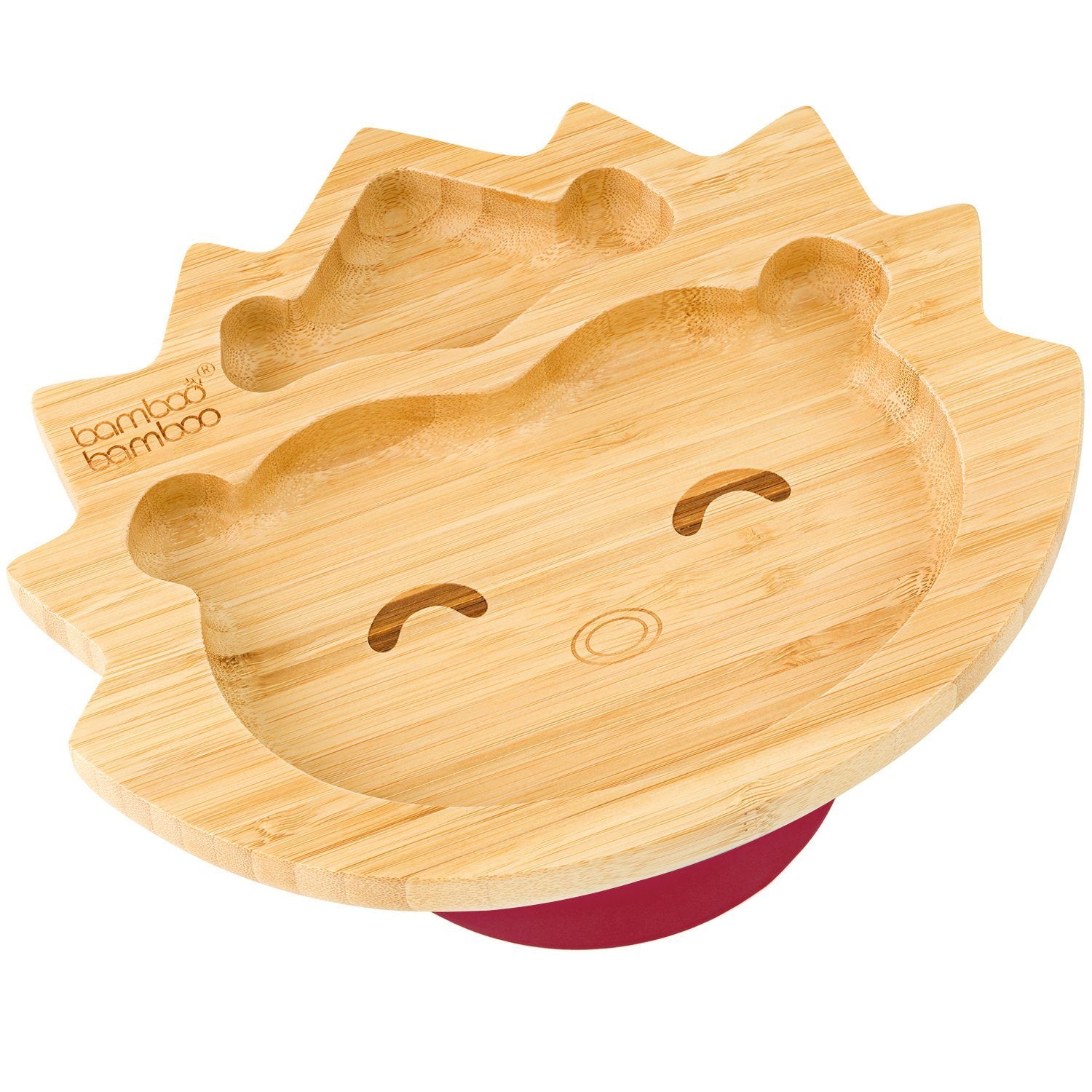 Bamboo Hedgehog Suction Plate Baby Product BB Pre-Order Cherry