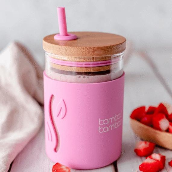 bb Toddler Jar with Straw bamboo bamboo