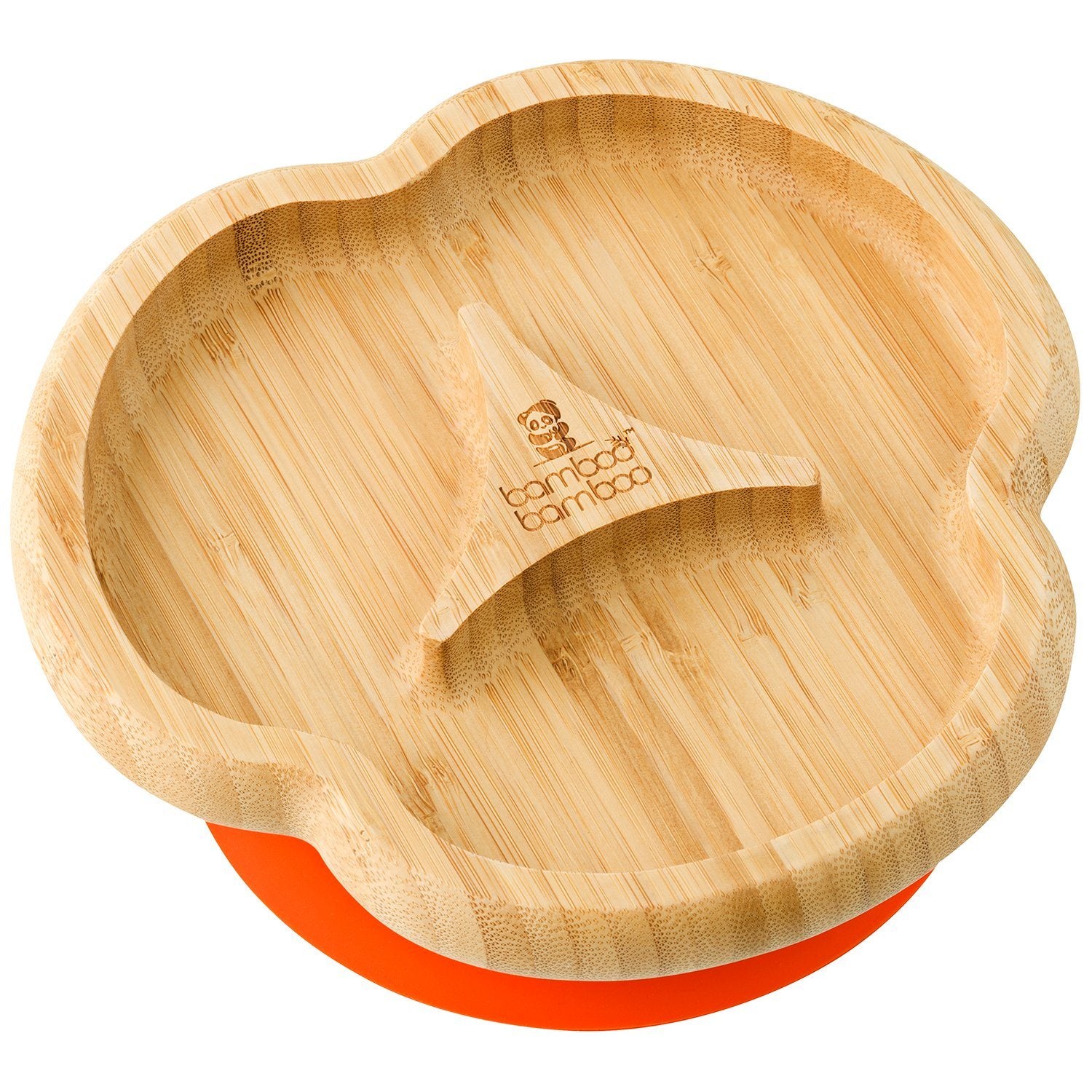 Bamboo Taste Plate Feeding Products bamboo bamboo Orange