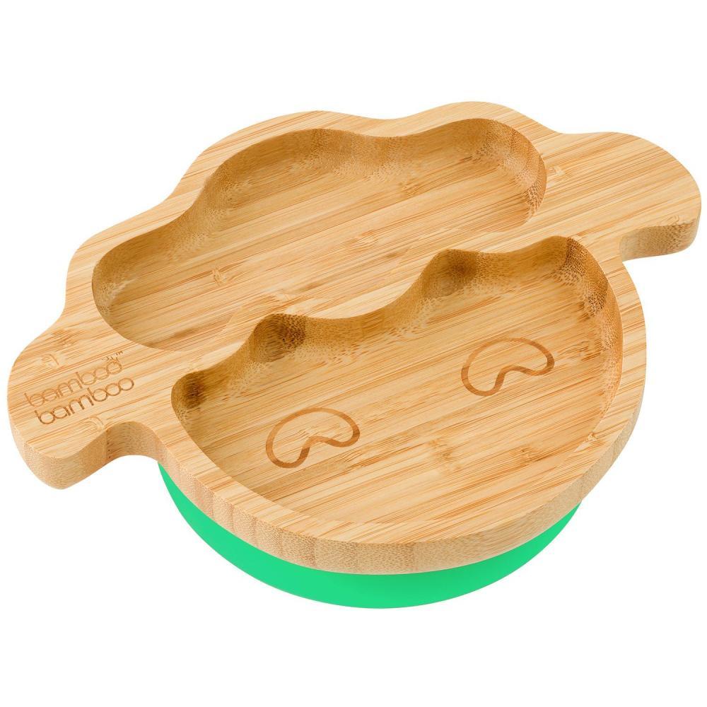 Bamboo Little Lamb Suction Plate Feeding Products bamboo bamboo