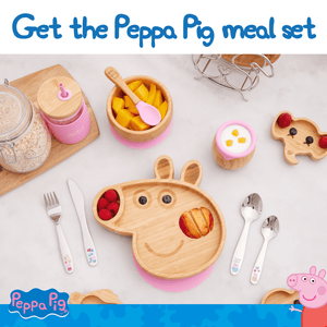 Peppa Pig 4 piece cutlery set bamboo bamboo 