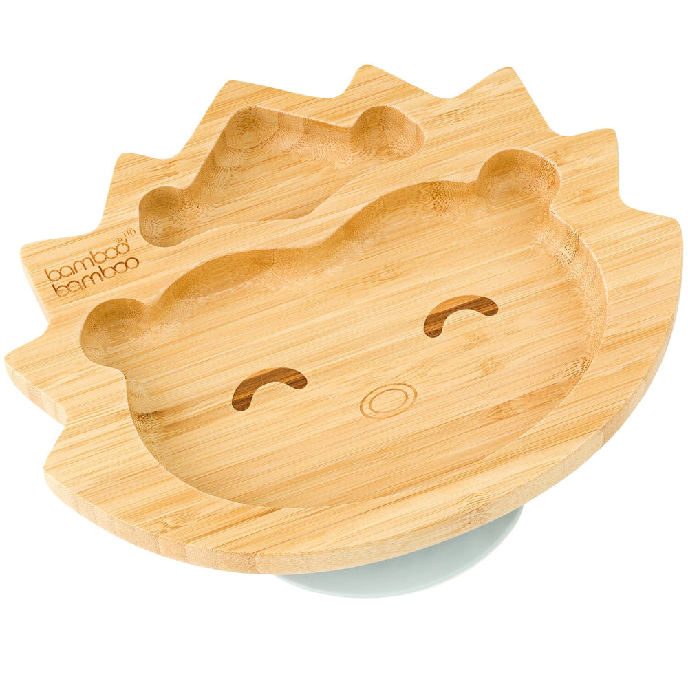 Bamboo Hedgehog Suction Plate Baby Product bamboo bamboo Grey 