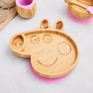 Peppa Pig Bamboo Suction Plate Peppa Pig bamboo bamboo 