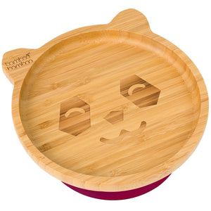 Bamboo Big Panda Suction Plate Feeding Products bamboo bamboo Cherry 