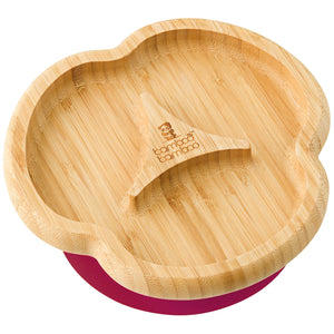 Bamboo Taste Plate Feeding Products bamboo bamboo Cherry 