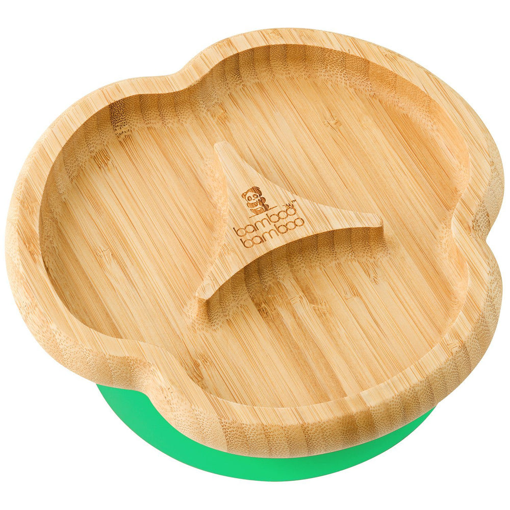 Bamboo Taste Plate Feeding Products bamboo bamboo Green 